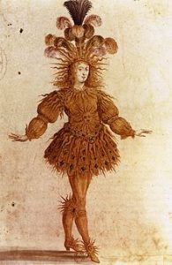 King Louis XIV in Ballet de la nuit, 1653. Source: Wikipedia