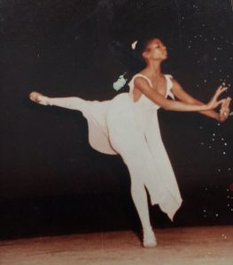 Leslie Anderson-Braswell dancing in her early teens
